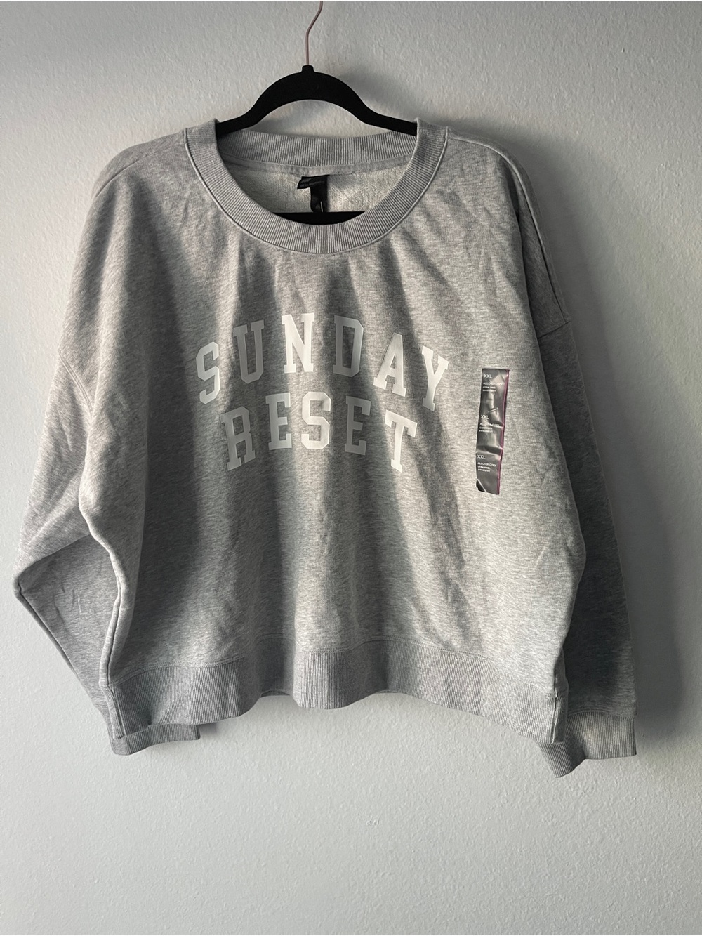 all in motion Gray 'Sunday Reset' Crewneck Sweatshirt